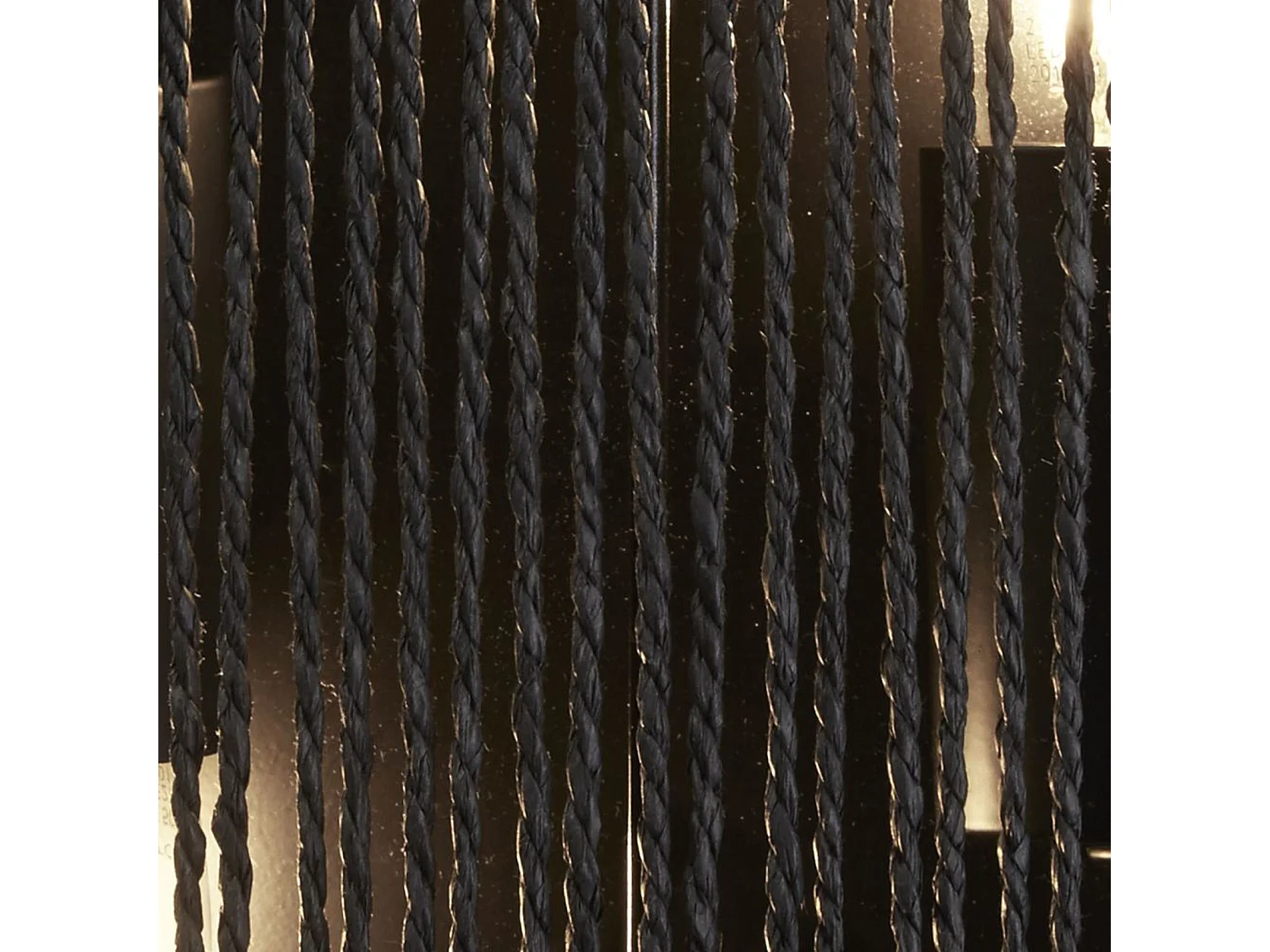 Searchlicht Wicker 2 licht Wandleuchte, Black Wicker