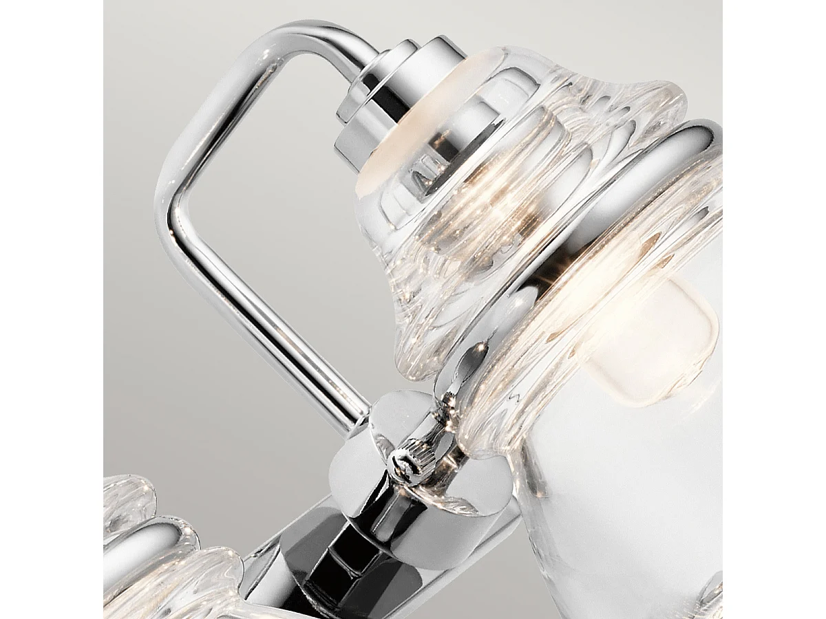 Elstead Kichler Talland Badrumsvägglampa polerad krom, IP44