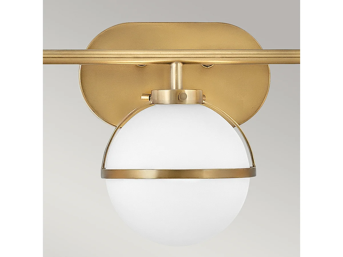 Elstead Hinkley Hollis Lampada da parete per bagno Heritage Ottone, IP44