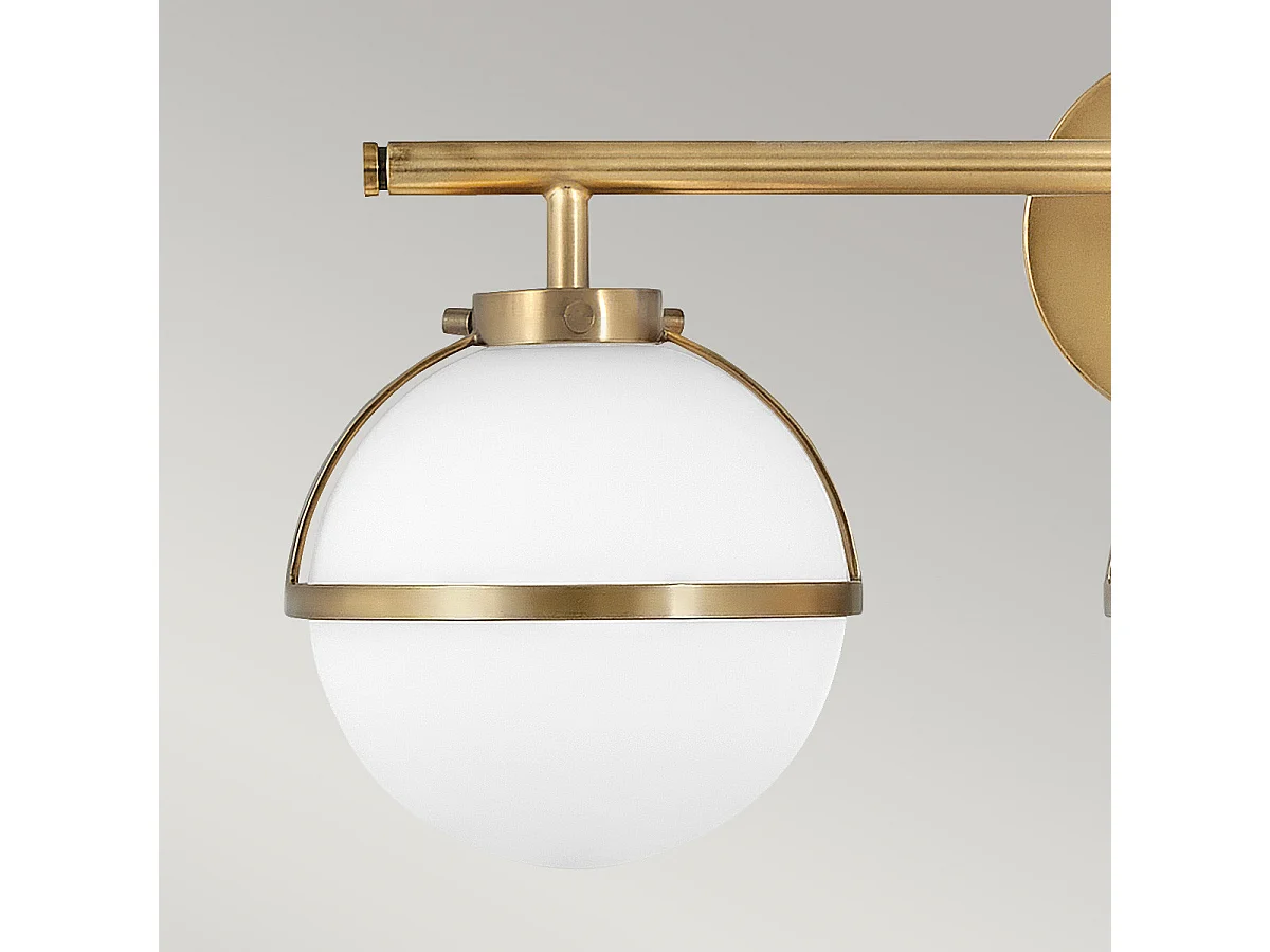 Elstead Hinkley Hollis Lampada da parete per bagno Heritage Ottone, IP44