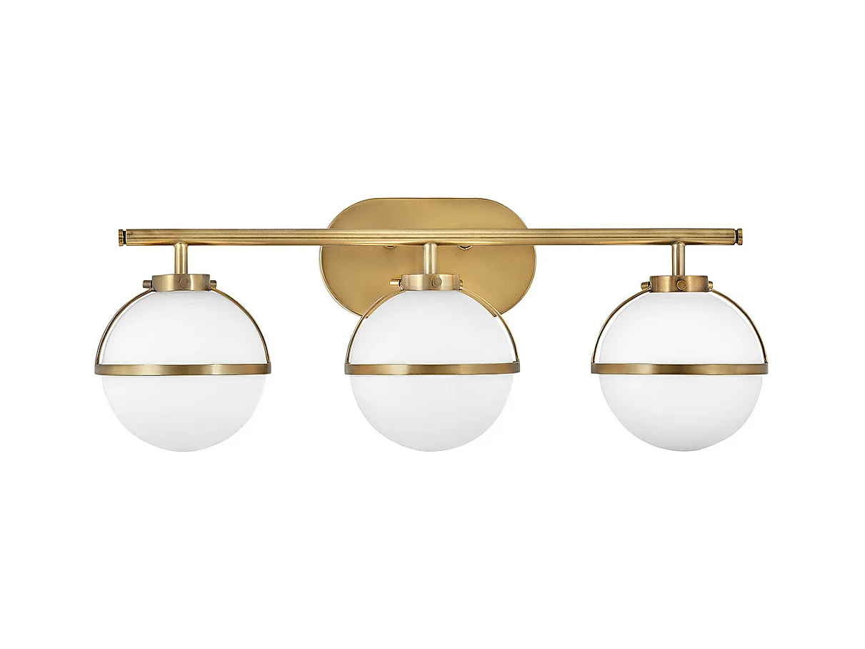Elstead Hinkley Hollis Badezimmer-Wandleuchte Heritage Messing, IP44
