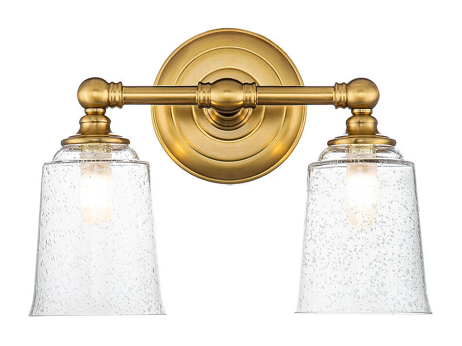 Elstead Feiss Hugeunot Lampada da parete in ottone brunito, IP44