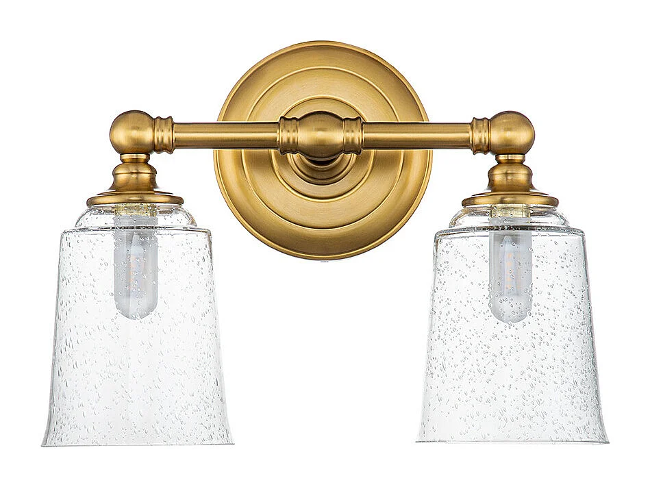 Elstead Feiss Hugeunot Lampada da parete in ottone brunito, IP44