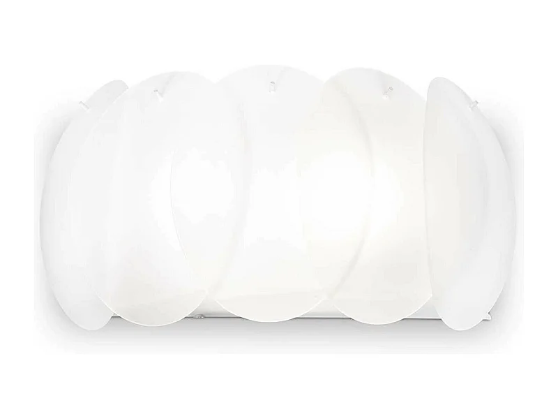 Ideal Lux Ovalino - 2 Licht Innenwandleuchte Weiß, E27