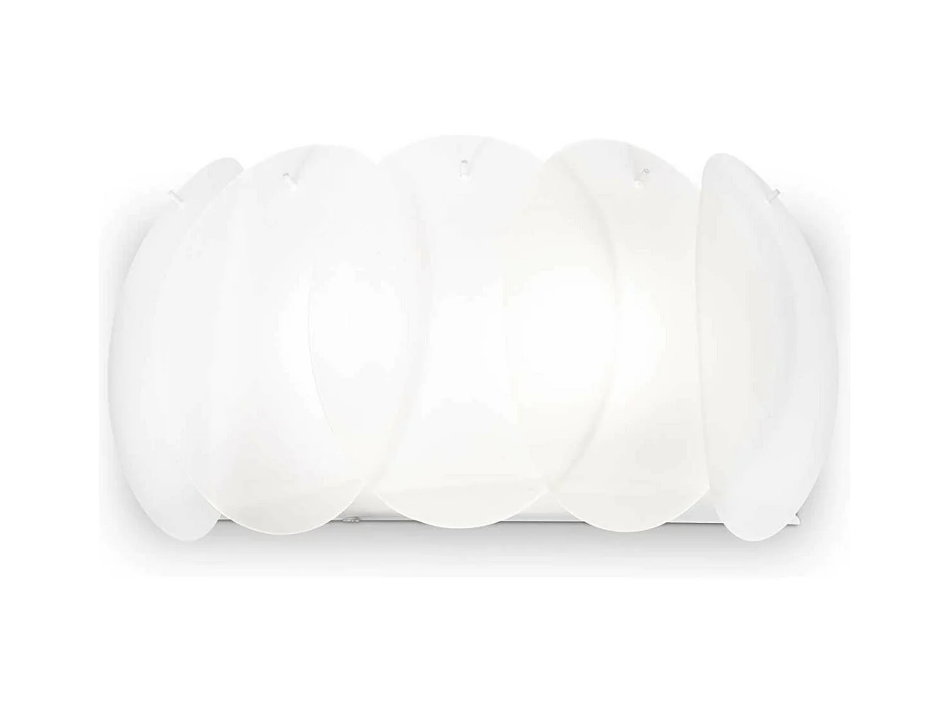 Ideal Lux Ovalino - 2 Licht Innenwandleuchte Weiß, E27