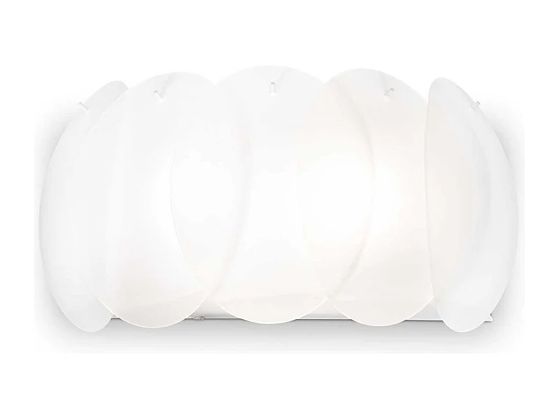 Ideal Lux Ovalino - Applique da interno a 2 luci Bianco, E27