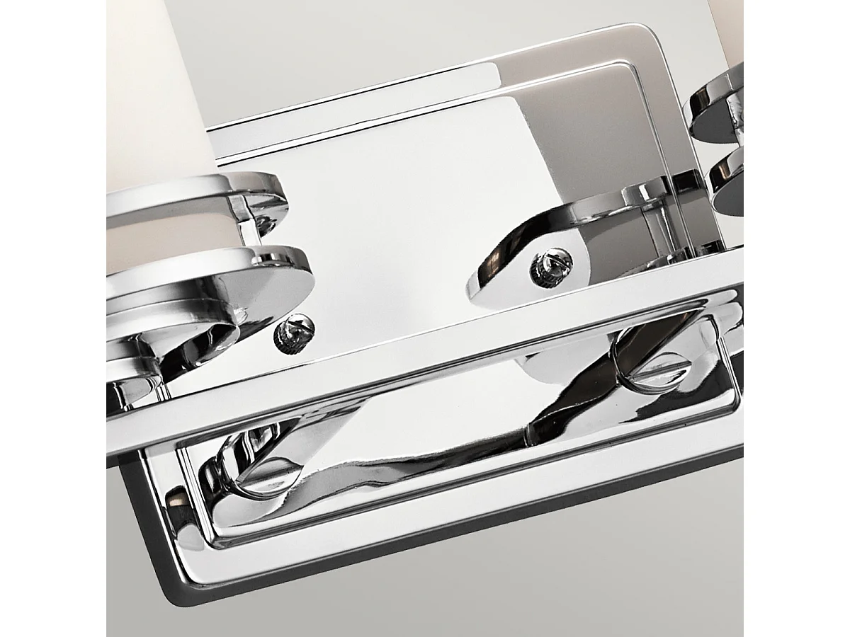 Elstead Hendrik 2 ljus badrumsvägglampa polerad krom IP44, G9