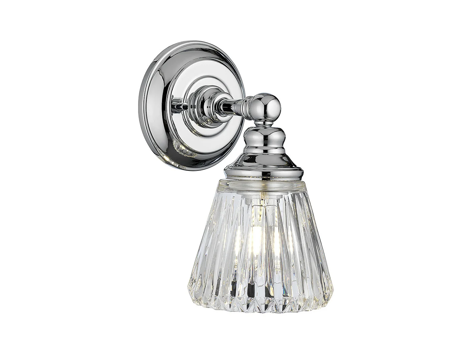 Keynes Applique 1 Luce Cromo Lucido IP44