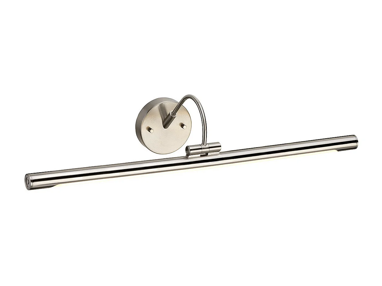 Elstead Alton LED 1 Ljus Stor Bild Vägglampa Borstad Nickel