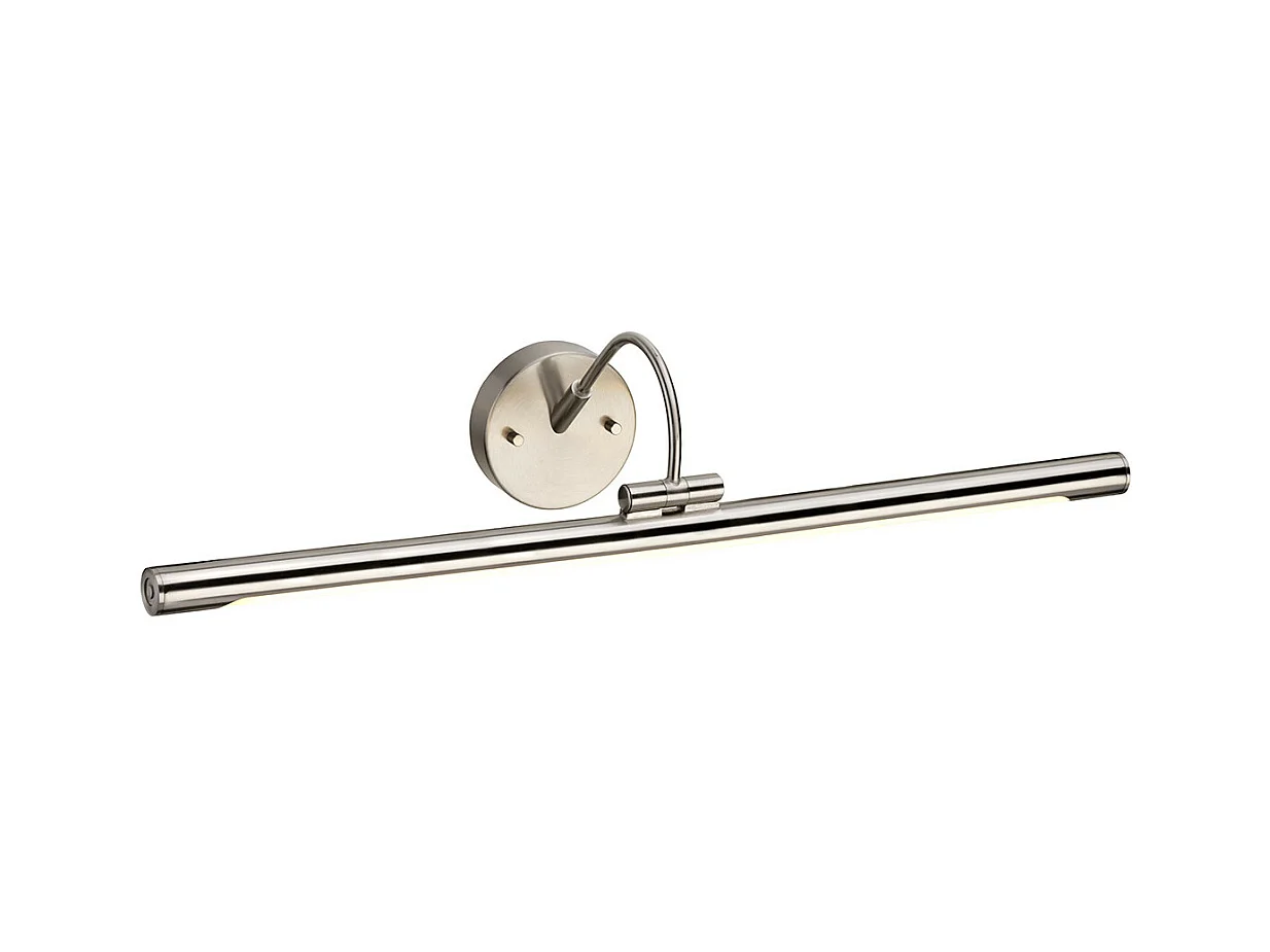 Elstead Alton - Applique da parete a LED 1 luce grande nichel spazzolato