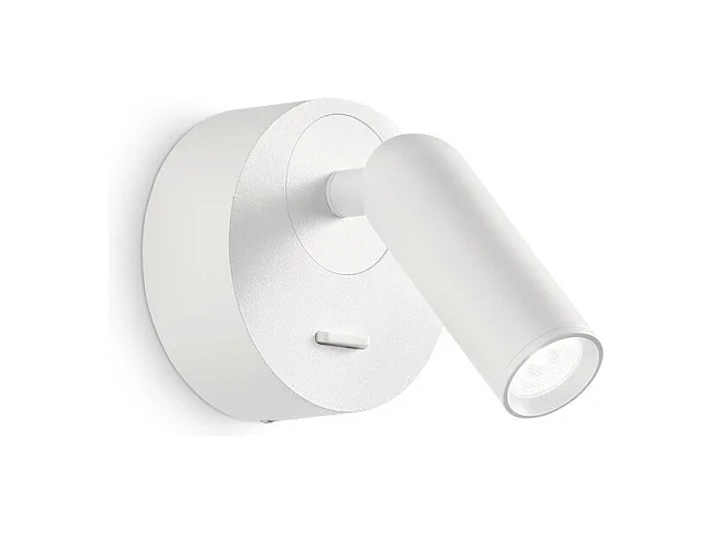 Luz de lectura redonda decorativa LED blanca, 3000K 3.5W