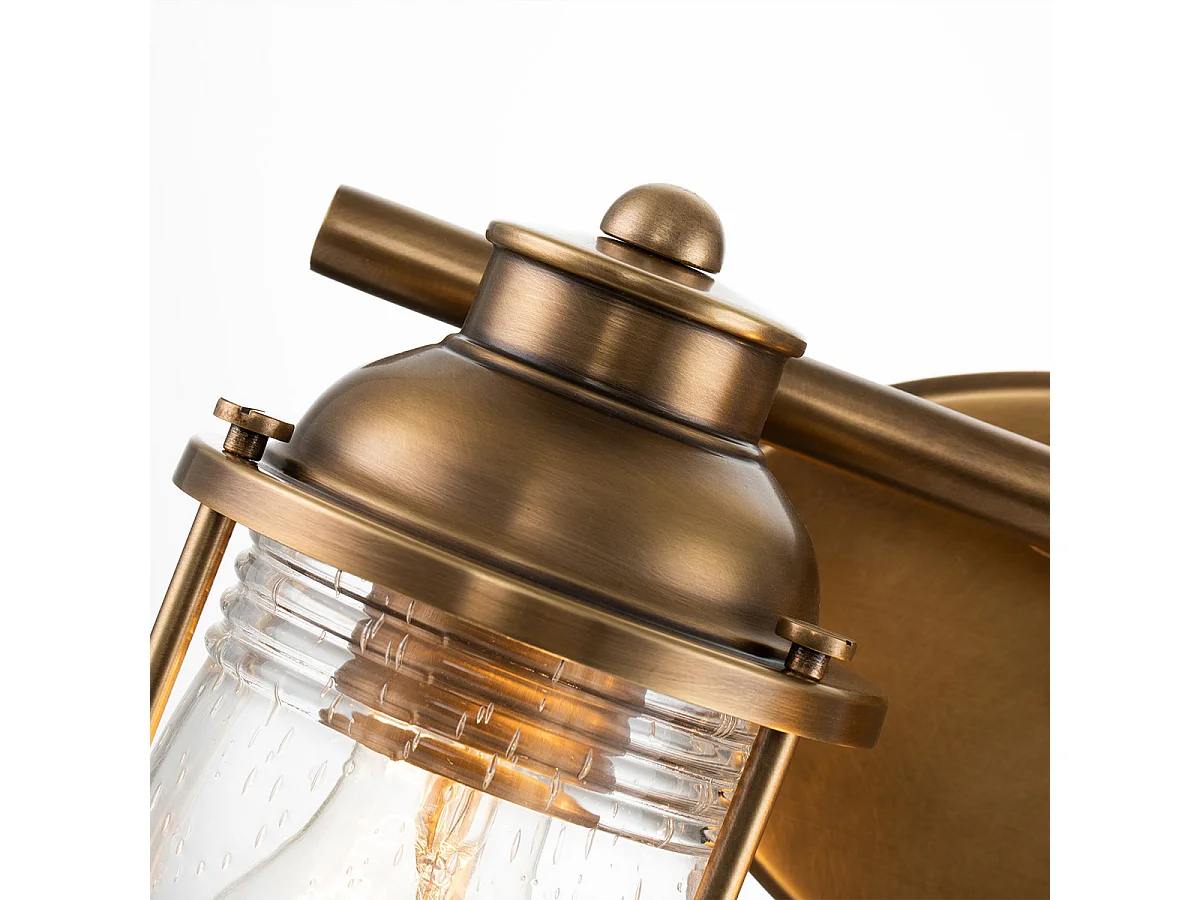 Elstead Kichler Ashland Lampada da parete in ottone naturale, IP44