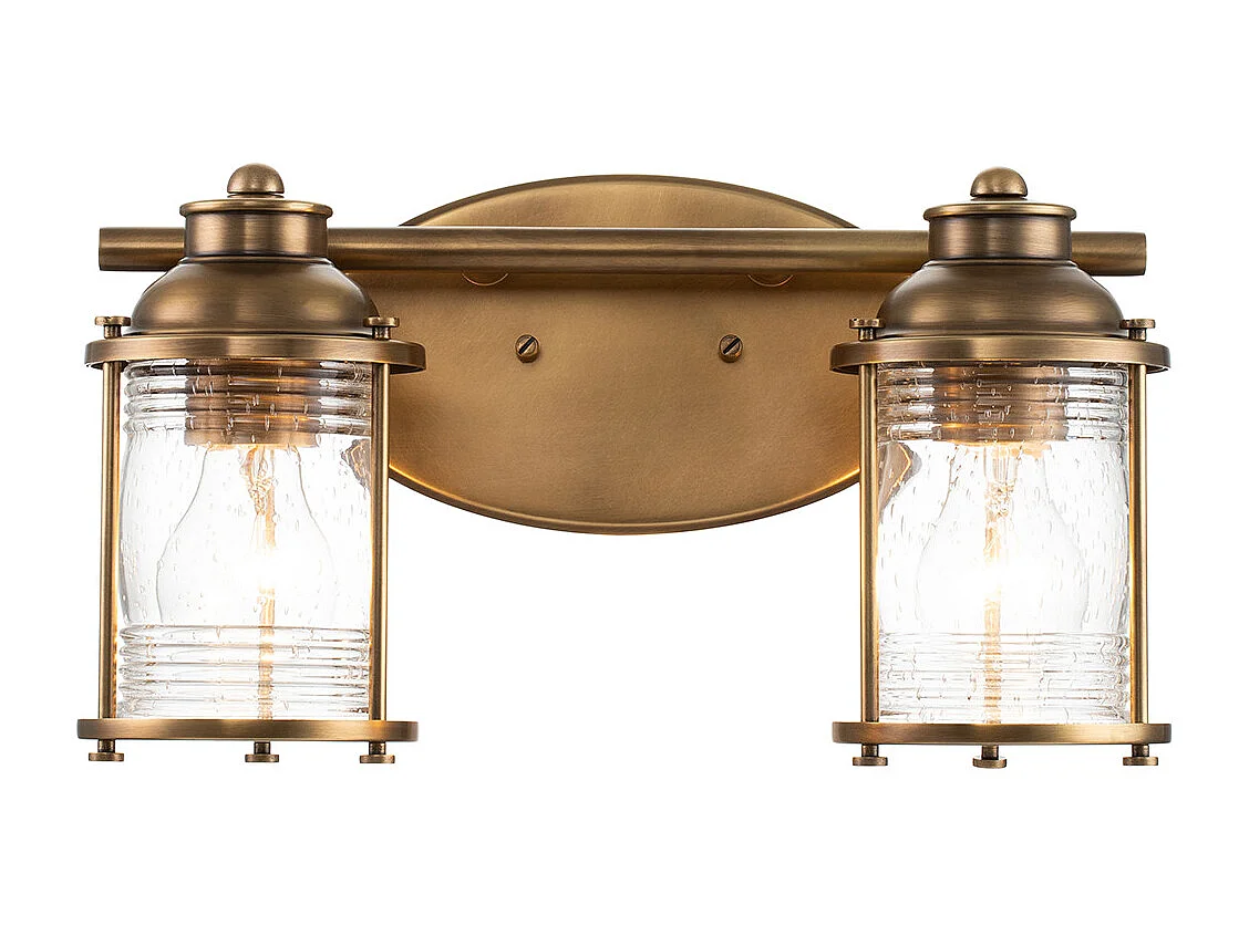 Elstead Kichler Ashland Lampada da parete in ottone naturale, IP44