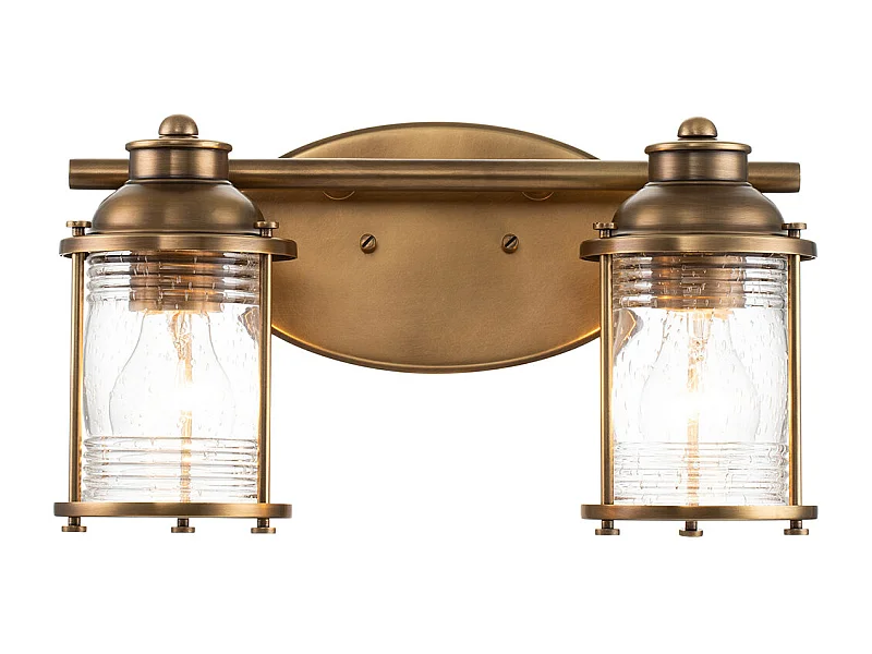 Elstead Kichler Ashland Lampada da parete in ottone naturale, IP44