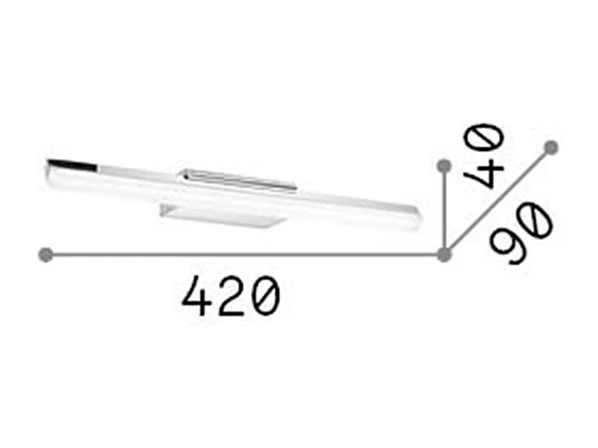 Ideal Lux Riflesso - LED großes Badezimmer über Spiegellampen Chrom