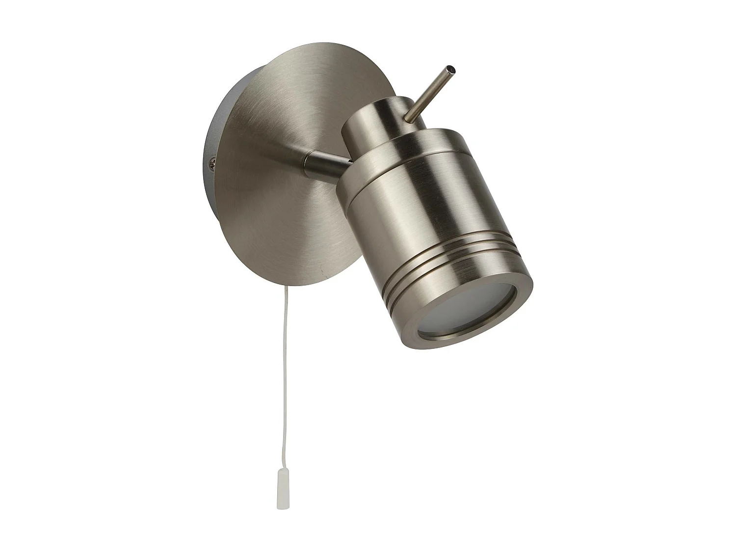 Searchlight Samson LED 1 Ljus Badrumsvggspotlight Satin Silver IP44, GU10