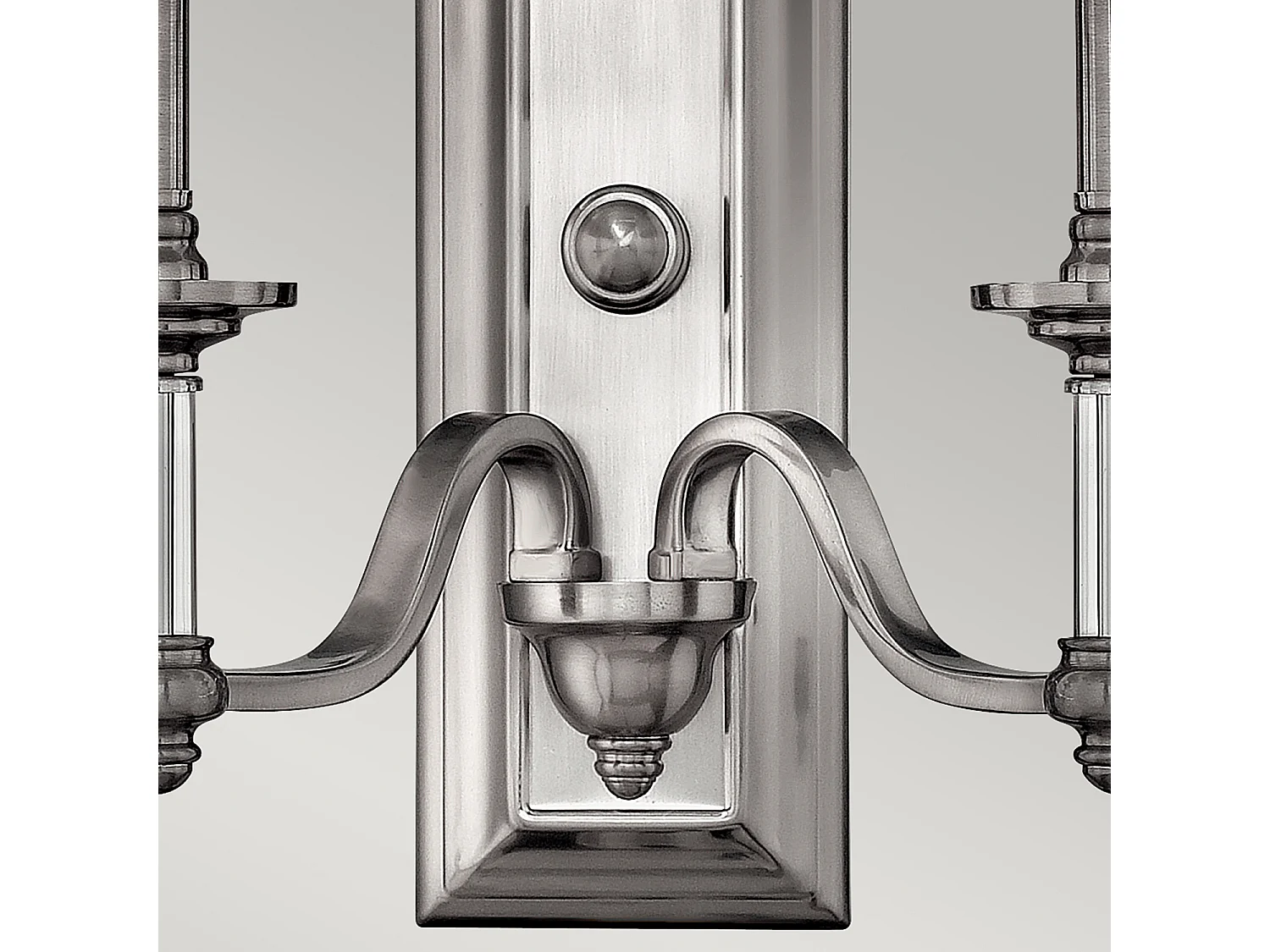 Elstead Sussex - Applique da parete per interni a 2 luci Nichel spazzolato, E14