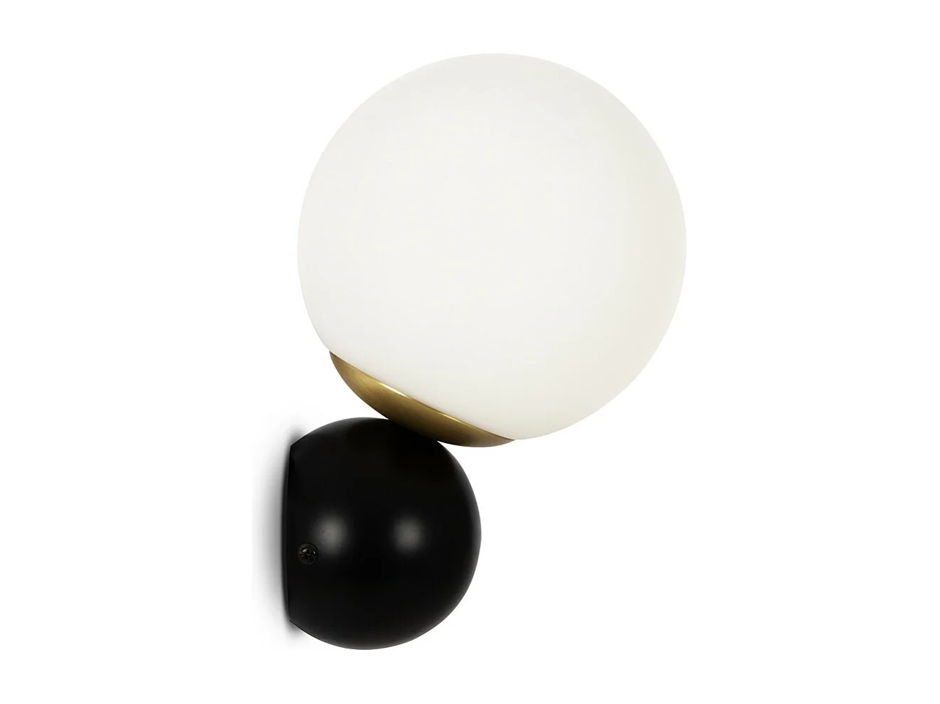 Maytoni Nostalgia Moderne Wandleuchte Matt Gold, Glasschirm