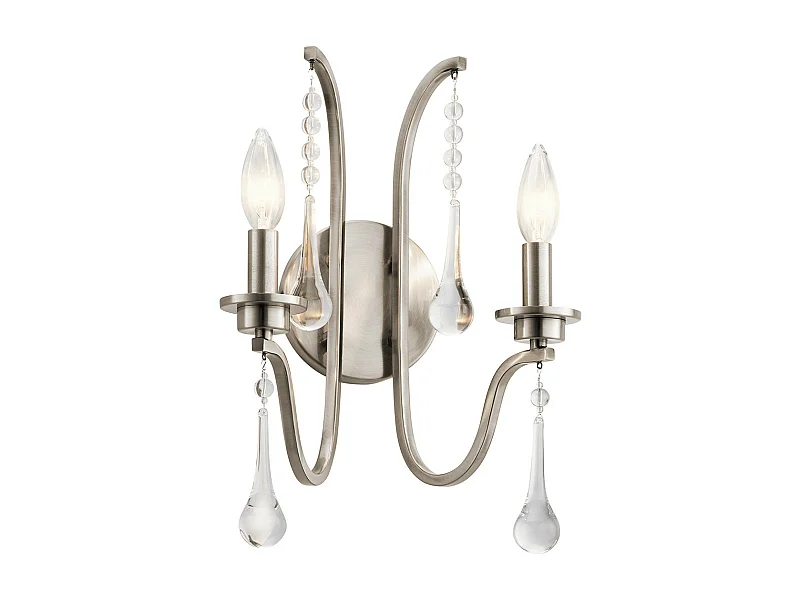 Karlee Kichler 2 licht Wandleuchte Classic Zinn