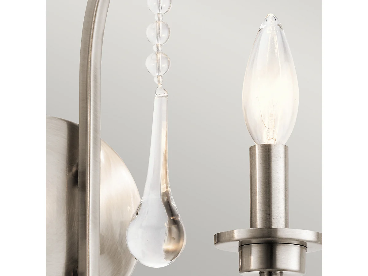 Karlee Kichler 2 licht Wandleuchte Classic Zinn