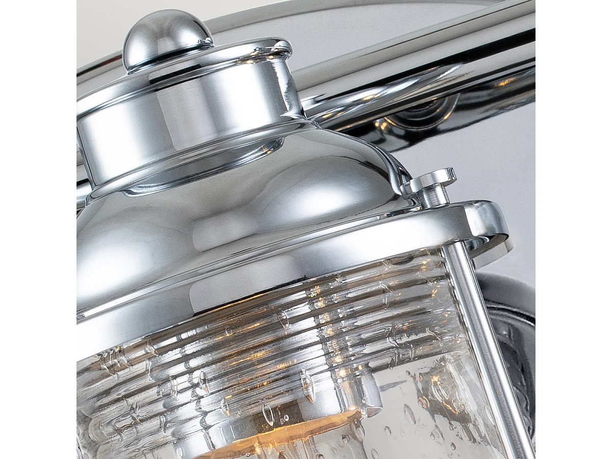 Elstead Kichler Ashland Vägglampa polerad krom, IP44