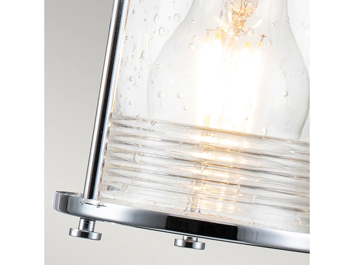 Elstead Kichler Ashland Vägglampa polerad krom, IP44