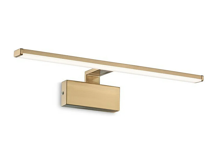 Ideal Lux ALMA Applique murale LED intégrée à 1 lumière, laiton satiné 3000K