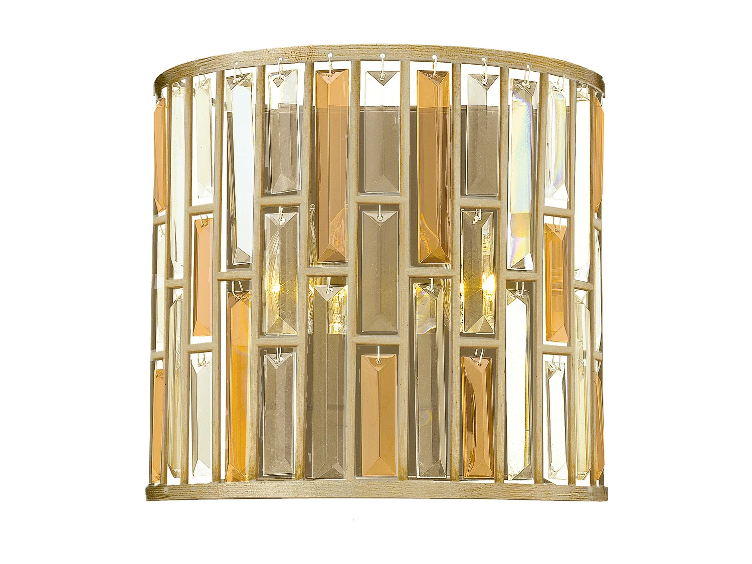 Elstead Gemma - Applique da Interno 2 Luci Foglia Argento, E14