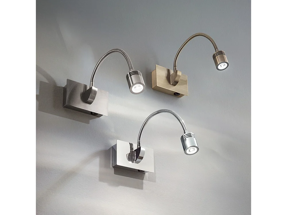 Ideal Lux Dynamo - LED 1 licht Indoor Einstellbare Wandleuchte Leselampe Antik Messing