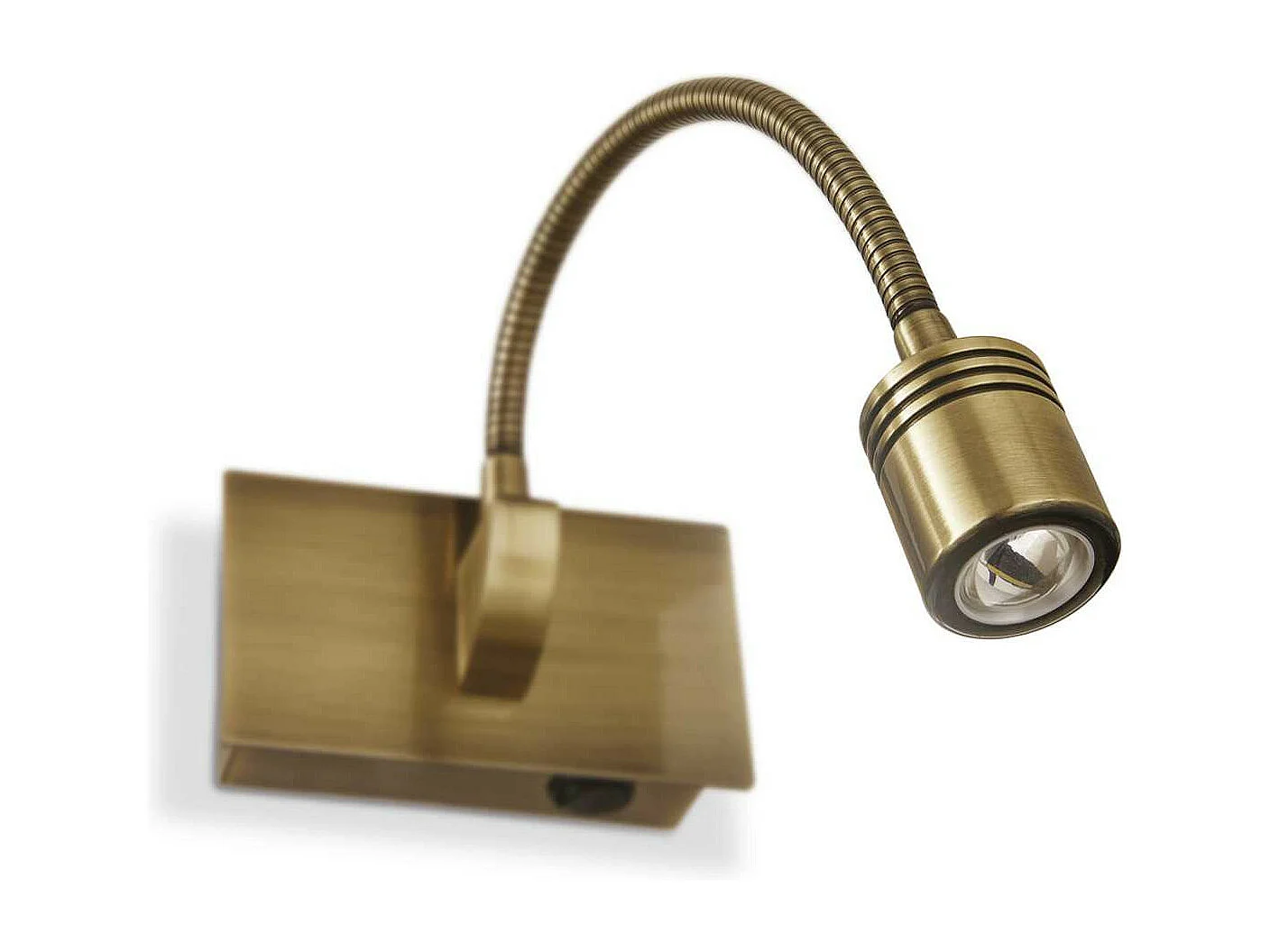 Ideal Lux Dynamo - Lámpara de lectura de luz de pared ajustable interior LED 1 luz Latón antiguo