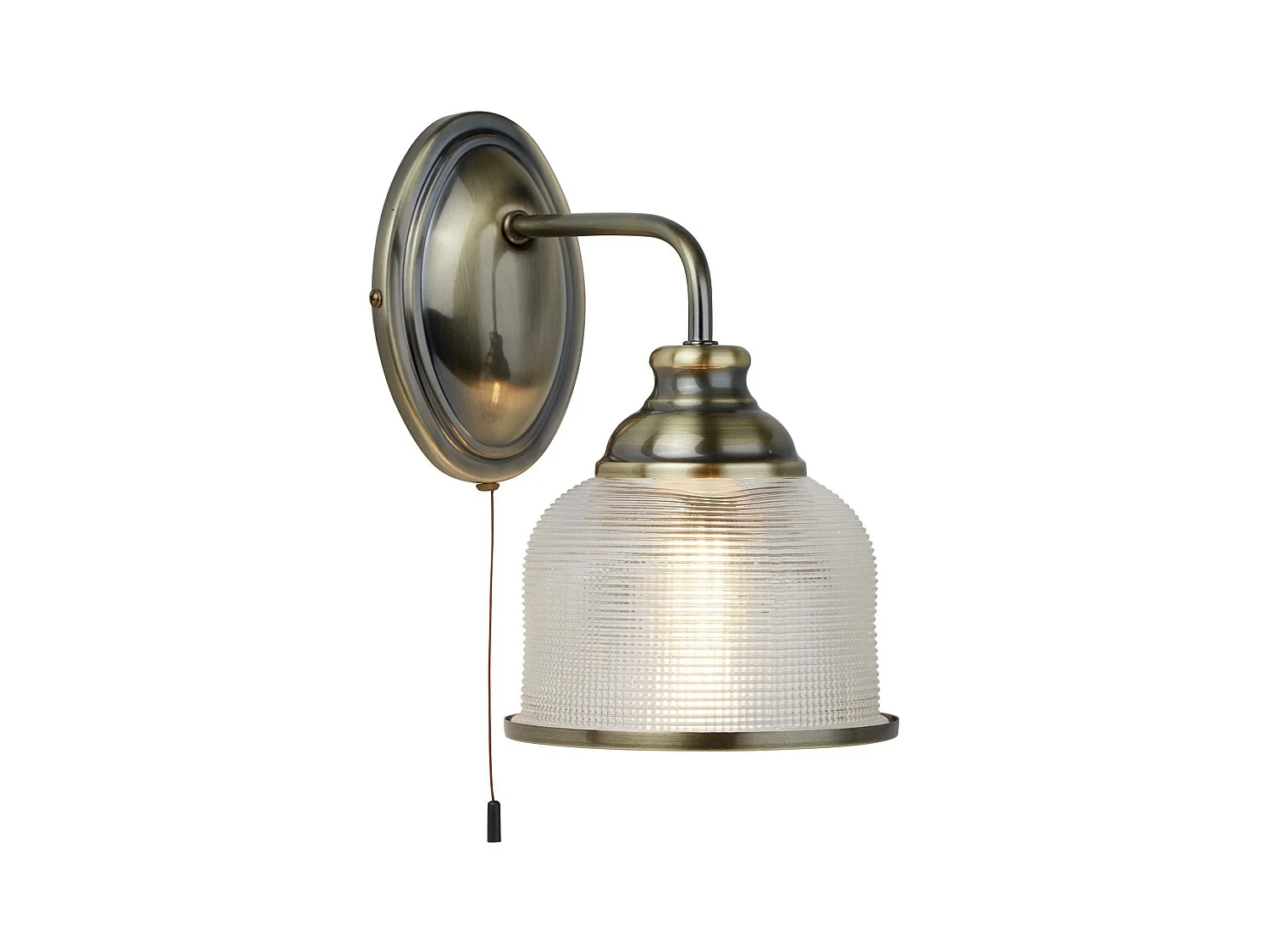 Searchlight Bistro - Applique da interno a 1 luce in ottone antico, attacco E27