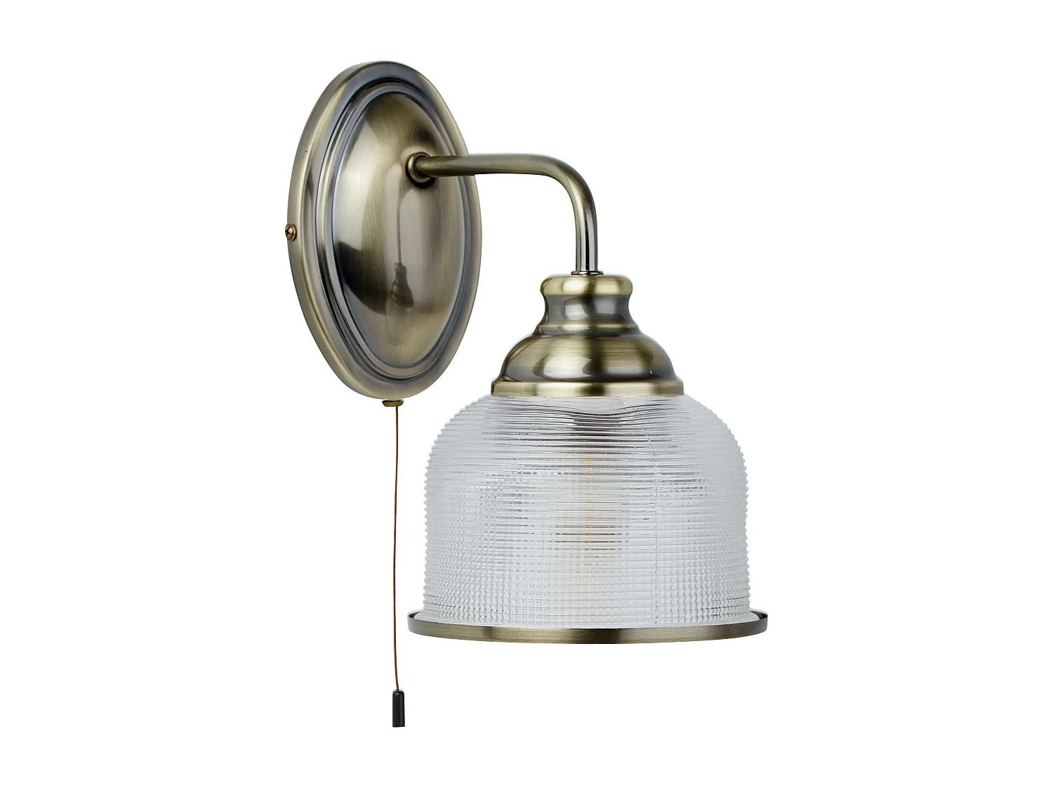 Searchlight Bistro - Applique da interno a 1 luce in ottone antico, attacco E27