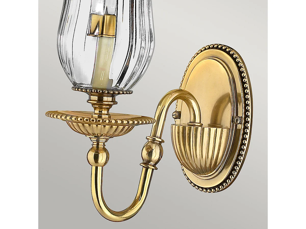 Elstead Cambridge - Applique 1 Luce da Interno Candela Ottone Brunito, attacco E14