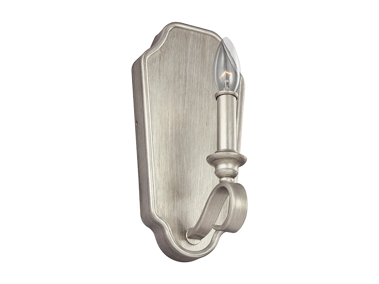 Elstead Dewitt 1 ljus inomhusljus vägglampa silver, E14