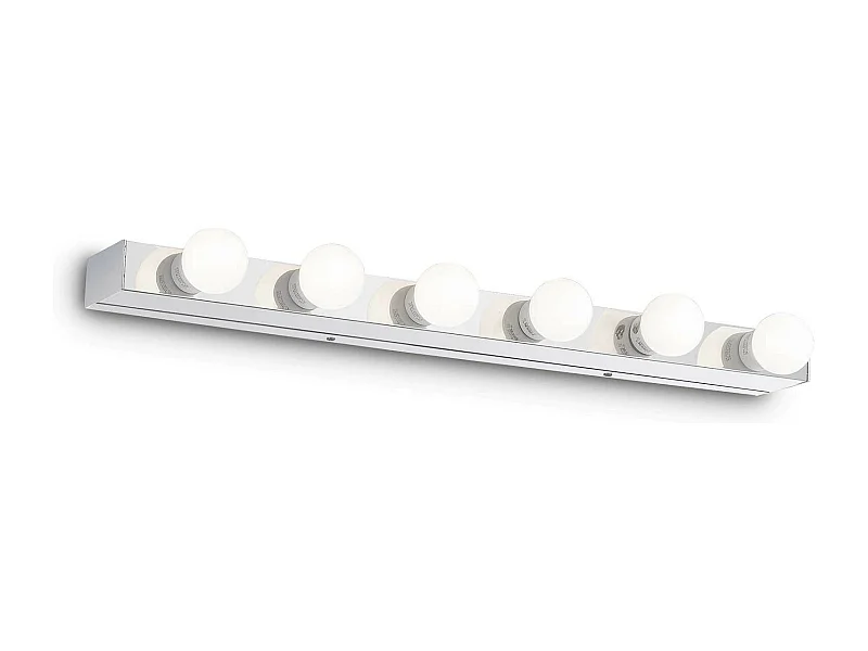 Ideal Lux Prive' - Applique da parete a specchio medio a 6 luci per interni, cromata, E14