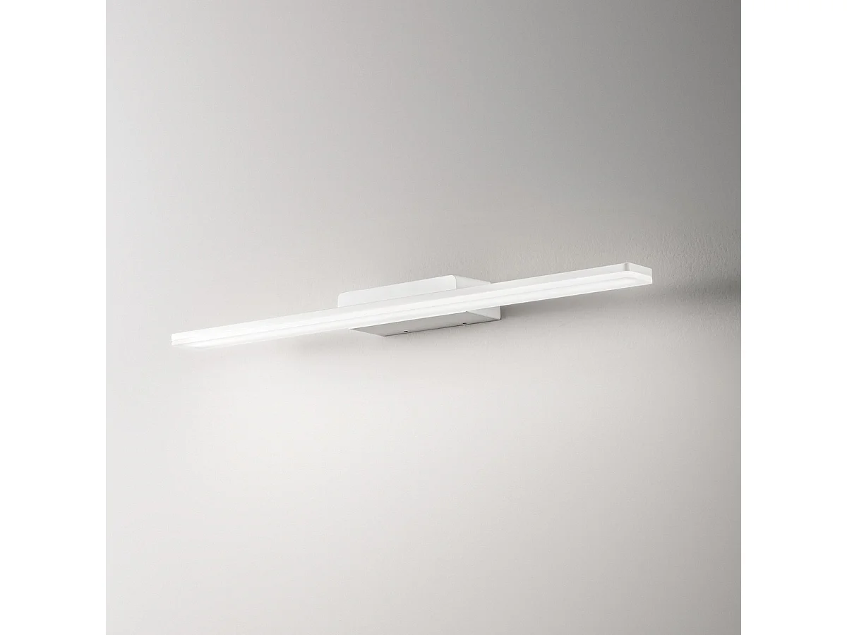 Ideal Lux MAKE-UP 60 cm integrierte LED-Wandleuchte Weiß, 3000 K, IP54, nicht dimmbar