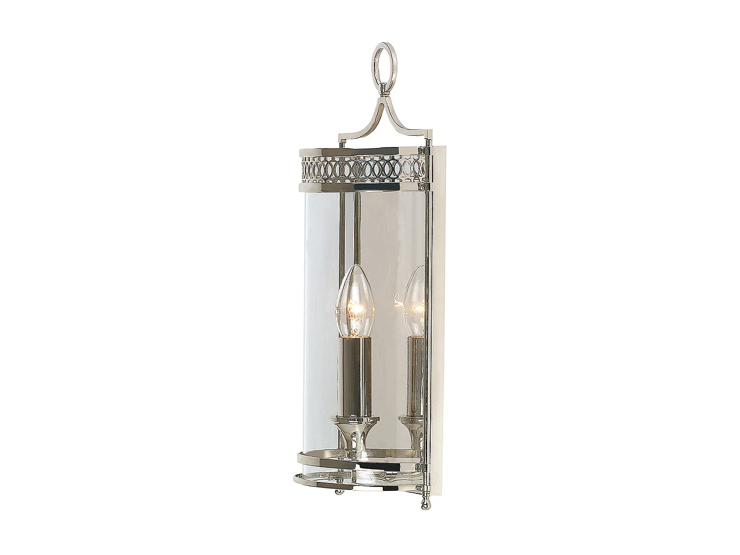 Elstead Guildhall - 1 licht Indoor Candle Wandleuchte Nickel poliert, E14