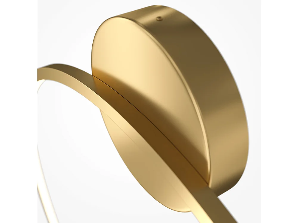 Maytoni Halo Moderne integrierte LED-Wandleuchte Messing, 80cm 4000K