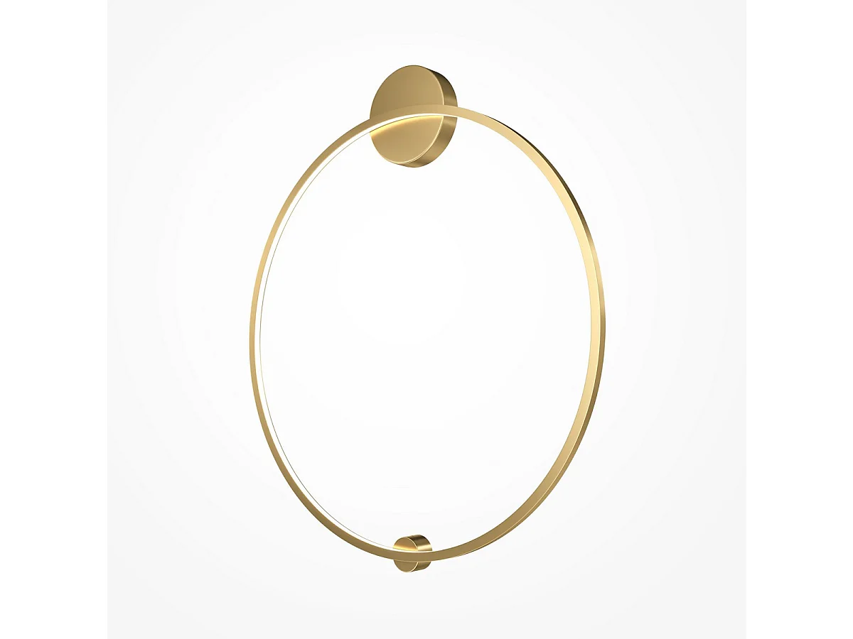 Maytoni Halo Moderne integrierte LED-Wandleuchte Messing, 80cm 4000K