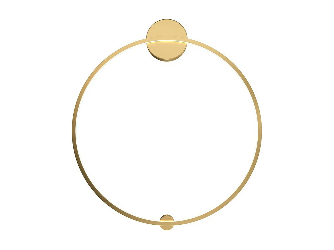 Maytoni Halo Moderne integrierte LED-Wandleuchte Messing, 80cm 4000K