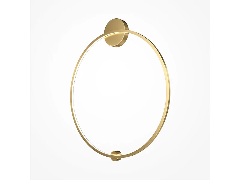 Maytoni Halo Moderne integrierte LED-Wandleuchte Messing, 80cm 4000K