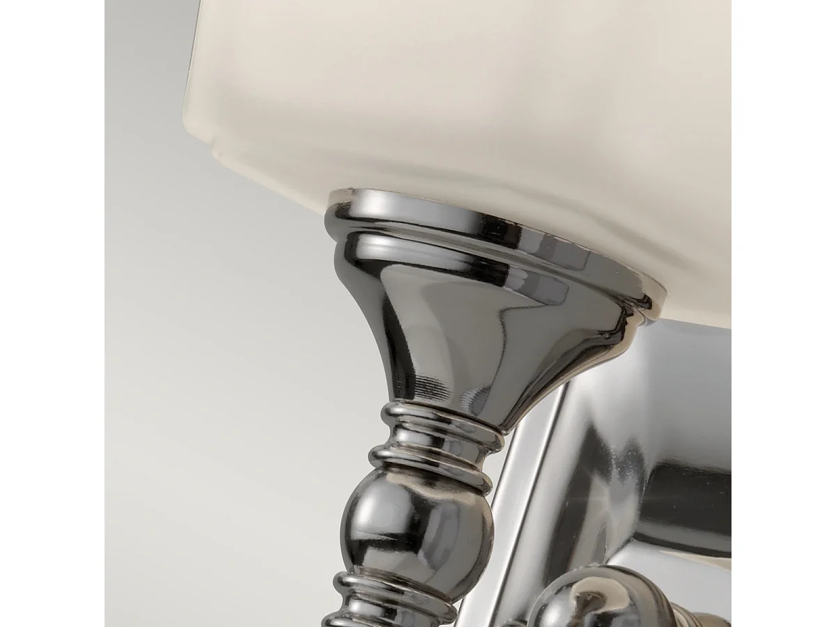 Elstead Concord - 1 applique da parete per bagno sopra specchio cromato lucido IP44, G9