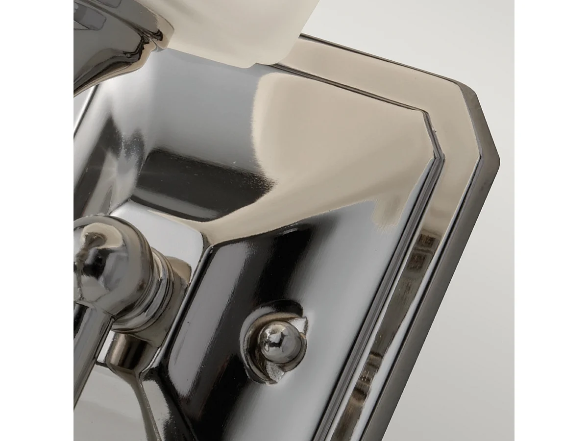 Elstead Concord - 1 applique da parete per bagno sopra specchio cromato lucido IP44, G9