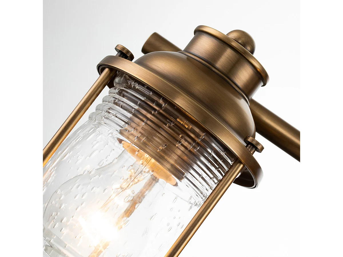 Elstead Kichler Ashland Lampada da parete in ottone naturale, IP44