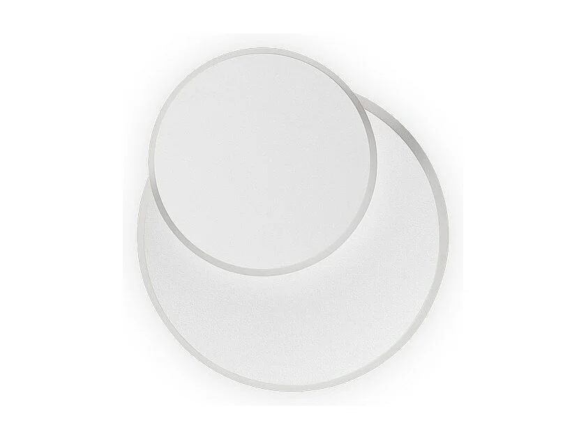 Applique da parete rotonda a LED decorativa bianca, 3000K