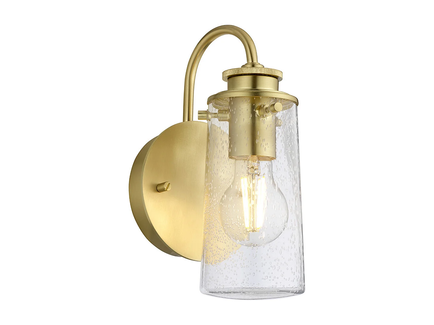 Braelyn Kichler Applique 1 Luce Ottone Spazzolato IP44