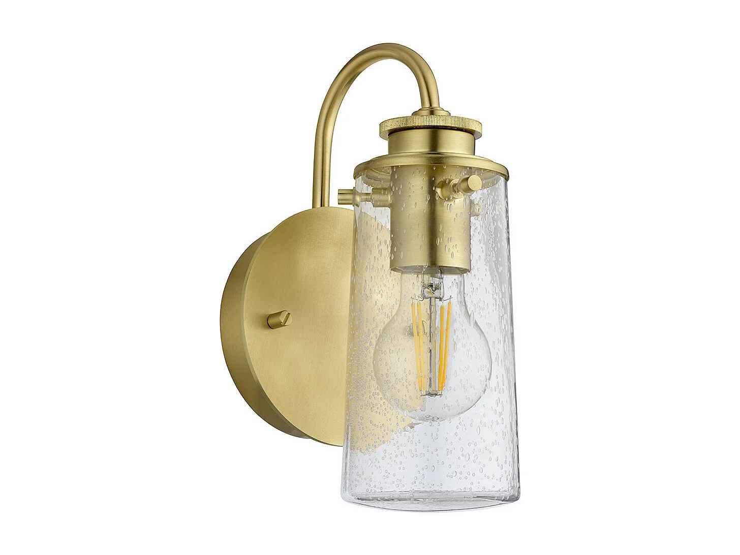 Braelyn Kichler Applique 1 Luce Ottone Spazzolato IP44