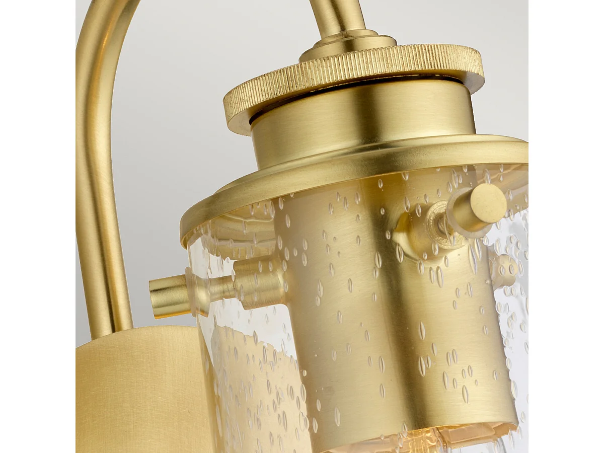 Braelyn Kichler Applique 1 Luce Ottone Spazzolato IP44