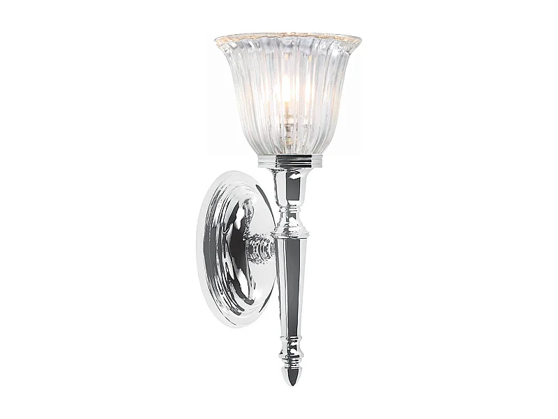 Elstead Dryden - 1 Licht Badezimmer Wandleuchte Chrom poliert IP44, G9