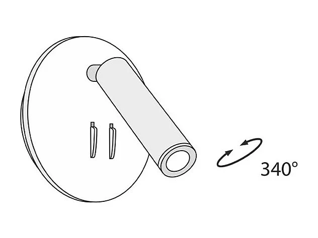 Maytoni Ios 176 Lampada da parete da lettura tecnica Ios 176 LED integrata oro opaco